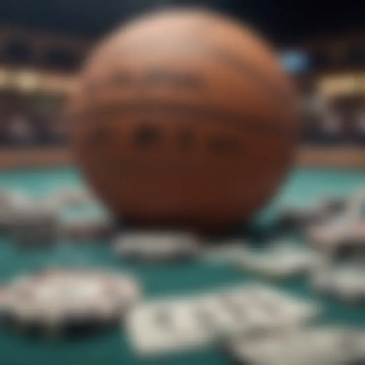 A montage depicting various sports and betting analytics