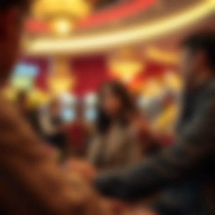 Engaged community members participating in Cashman Casino