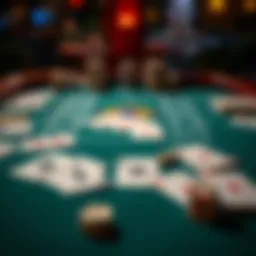 Illustration showing a complete Spades setup with cards and score sheets