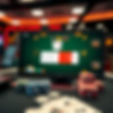 A modern online poker platform interface