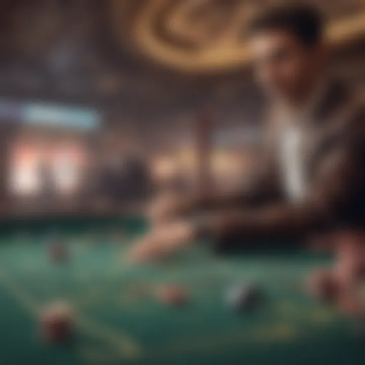 Visual representation of user experience in betting