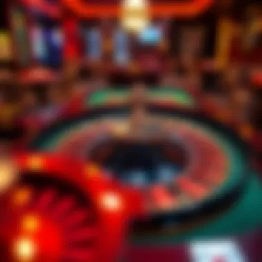 The vibrant layout of an American Roulette table showcasing various betting options