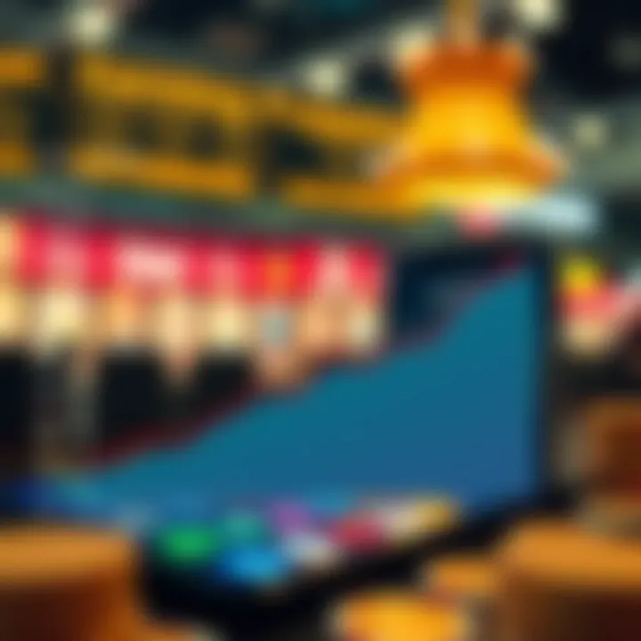 Graph showcasing earning potential from different apps