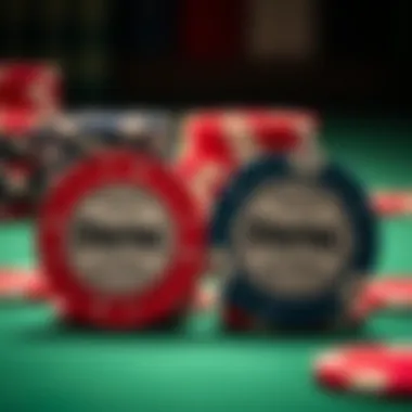 Comparison of Claytec poker chips next to traditional casino chips