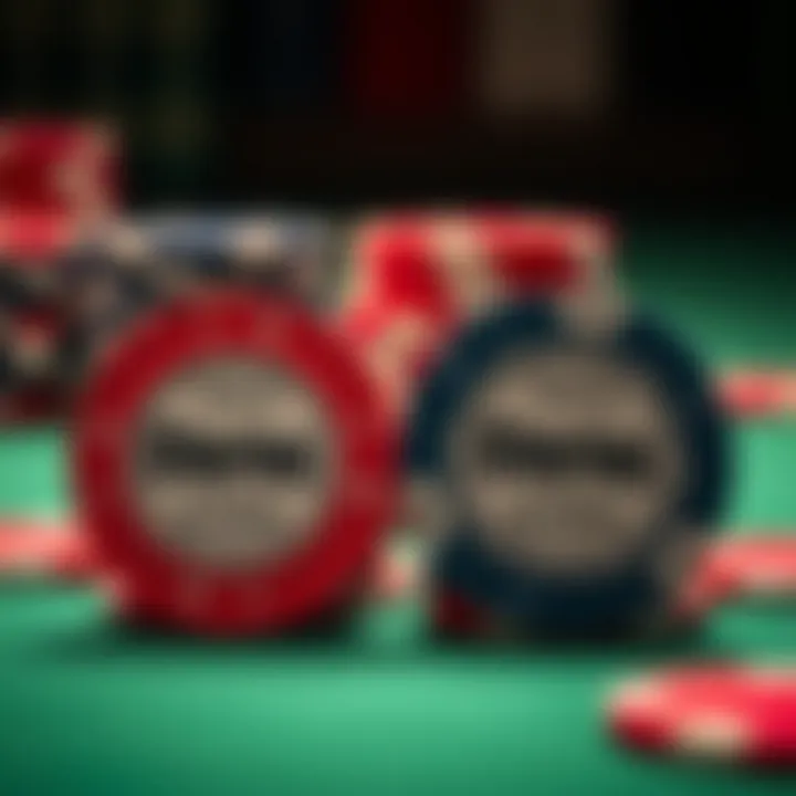 Comparison of Claytec poker chips next to traditional casino chips