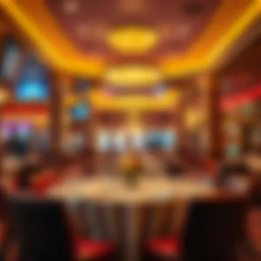 Luxurious dining setting within the casino offering a gourmet experience