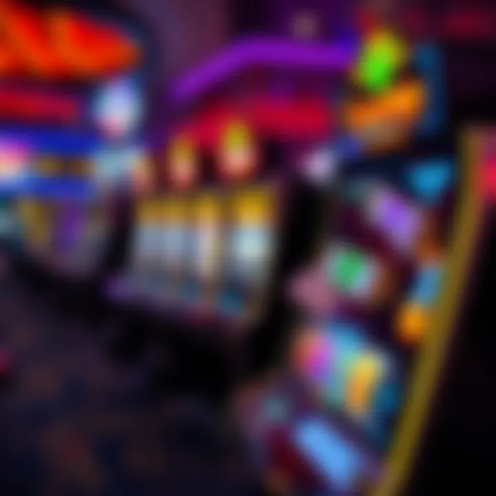 Modern digital slot machine showcasing advanced features