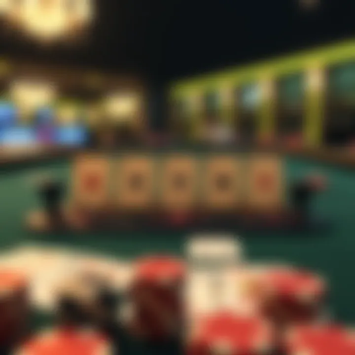 Strategic layout of Five Card Stud Poker online