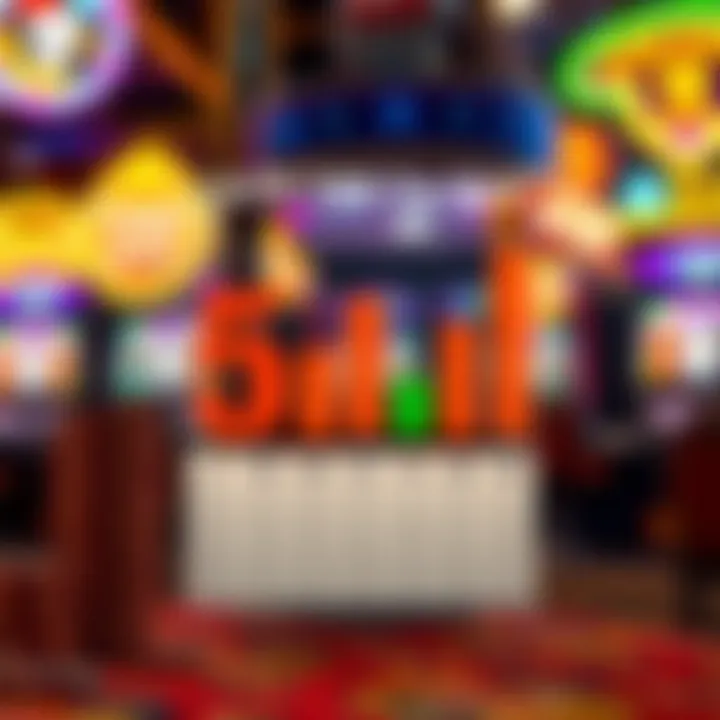 Chart depicting statistical aspects related to 5 times pay slot outcomes.