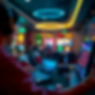 Immerse Yourself in the Virtual Casino World Person enjoying a virtual casino experience at home