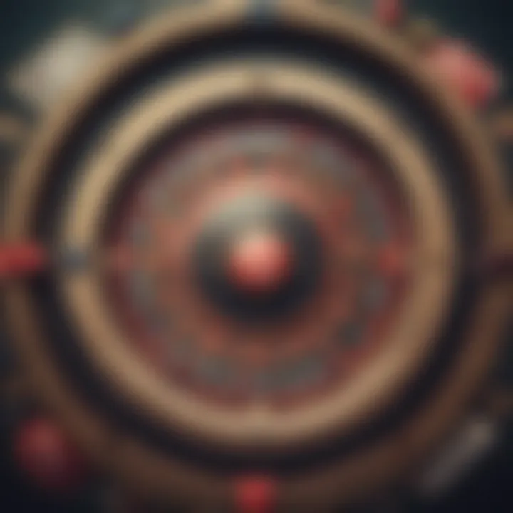 An intricate design of a digital casino interface showcasing various game options.