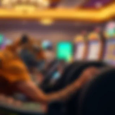 Player strategizing while playing tiger slots