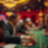 A thrilling moment in a live casino game