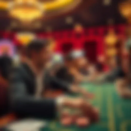 A thrilling moment in a live casino game