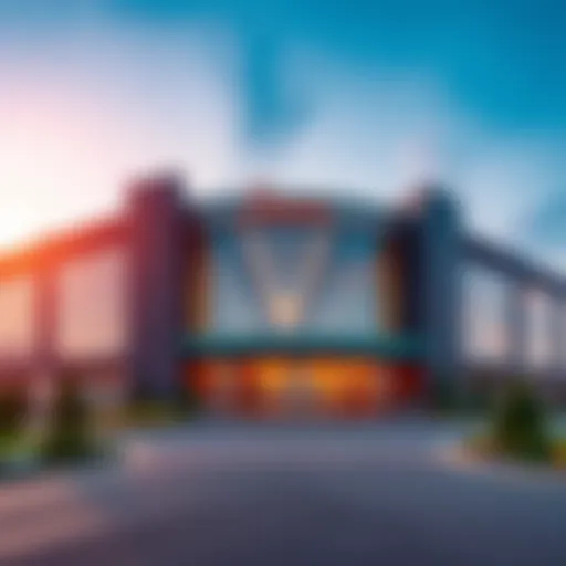 Exterior view of Seneca Casino showcasing modern architecture