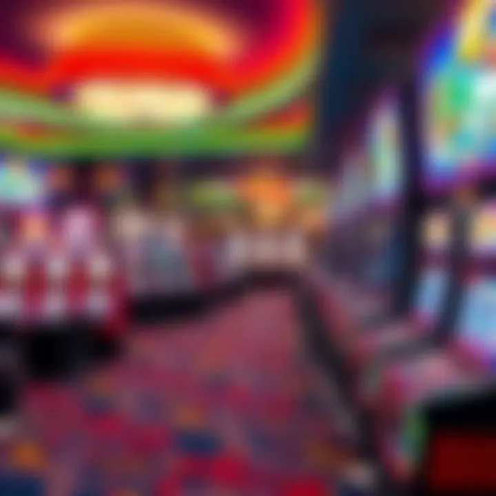 Interior gaming floor filled with slot machines and tables