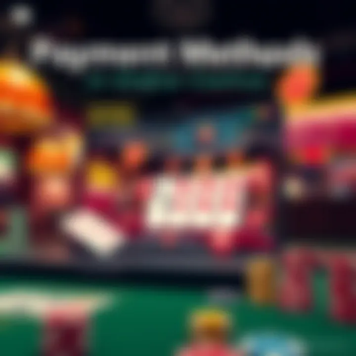 A visually appealing infographic detailing payment methods in online casinos