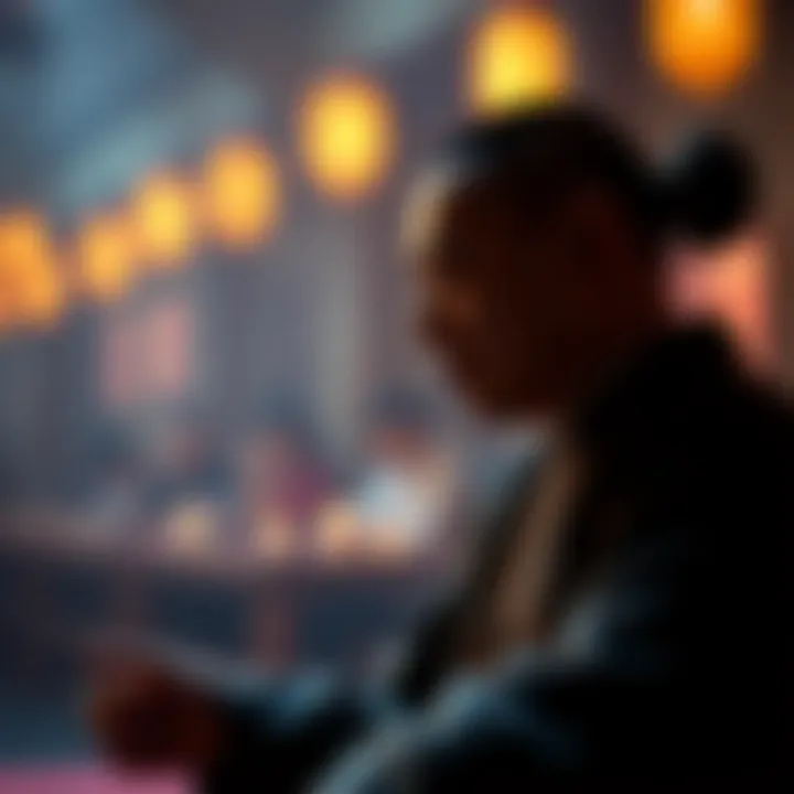 Visual metaphor for decision-making process influenced by Zen