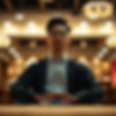 Contemplative individual engaging in mindful meditation