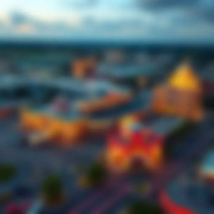 Aerial view of a prominent casino in Indiana