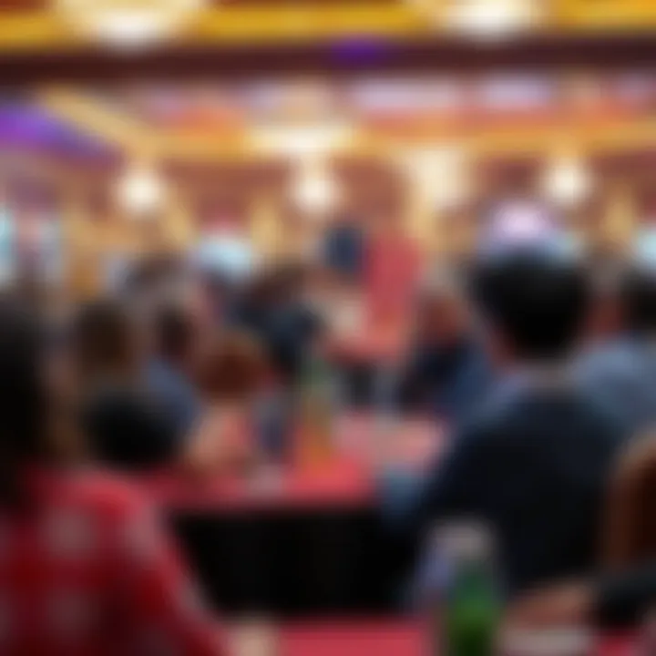 Community gathering discussing the impact of casinos