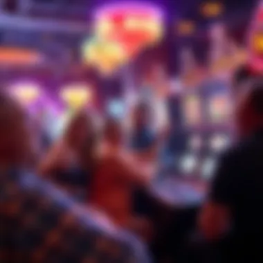 Group of lucky players celebrating a jackpot win