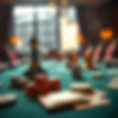 Historical roots of Texas Hold'em poker showcasing vintage cards and a classic table setup.