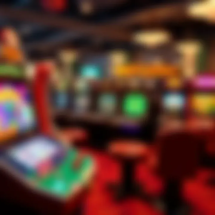 Illustration showing different types of online betting games