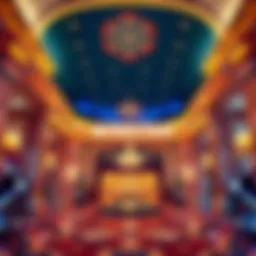 Elegant lobby showcasing the grandeur of Winstar Casino