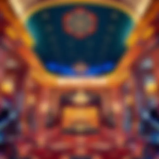 Elegant lobby showcasing the grandeur of Winstar Casino