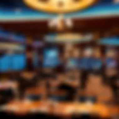 Elegant dining area in Four Winds Casino