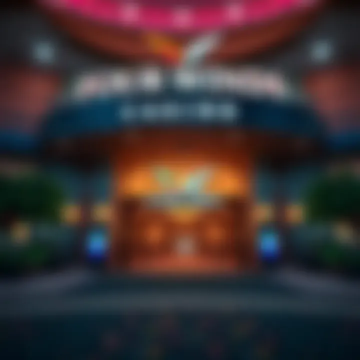 Welcoming entrance to Four Winds Casino