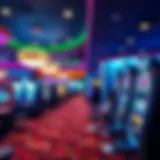 Vibrant gaming floor at Four Winds Casino