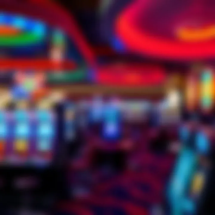 Interior gaming floor filled with various gaming machines and tables