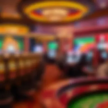 Visual representation of live casino gaming atmosphere