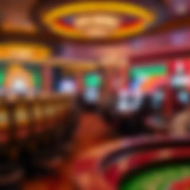 Visual representation of live casino gaming atmosphere