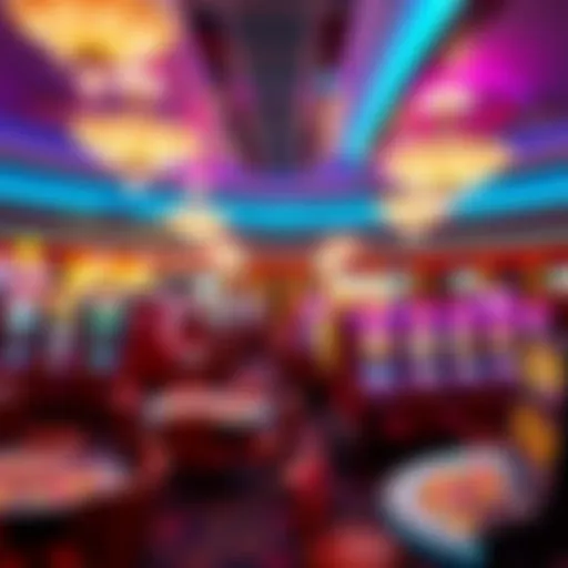 Vibrant interior of Miami Club Casino showcasing gaming tables