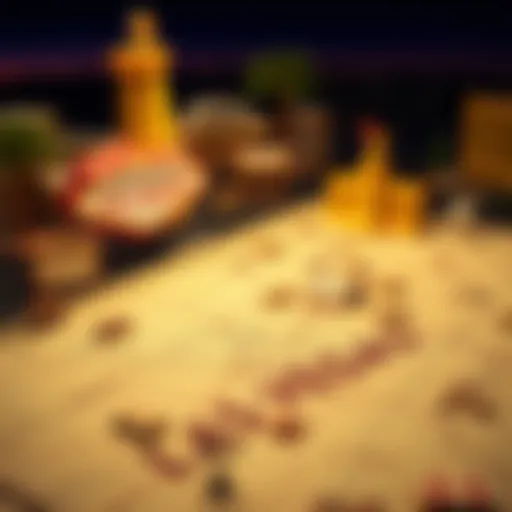 Historical map showcasing the early layout of Las Vegas