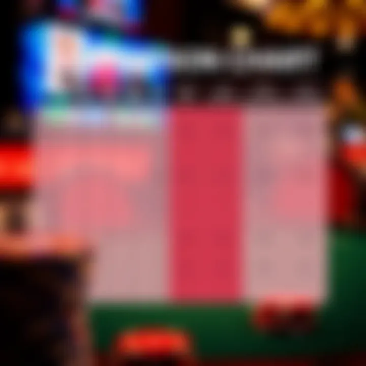 A detailed comparison chart of poker strategies