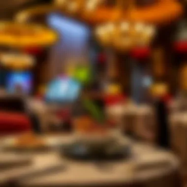 Gourmet dining experience at the hotel