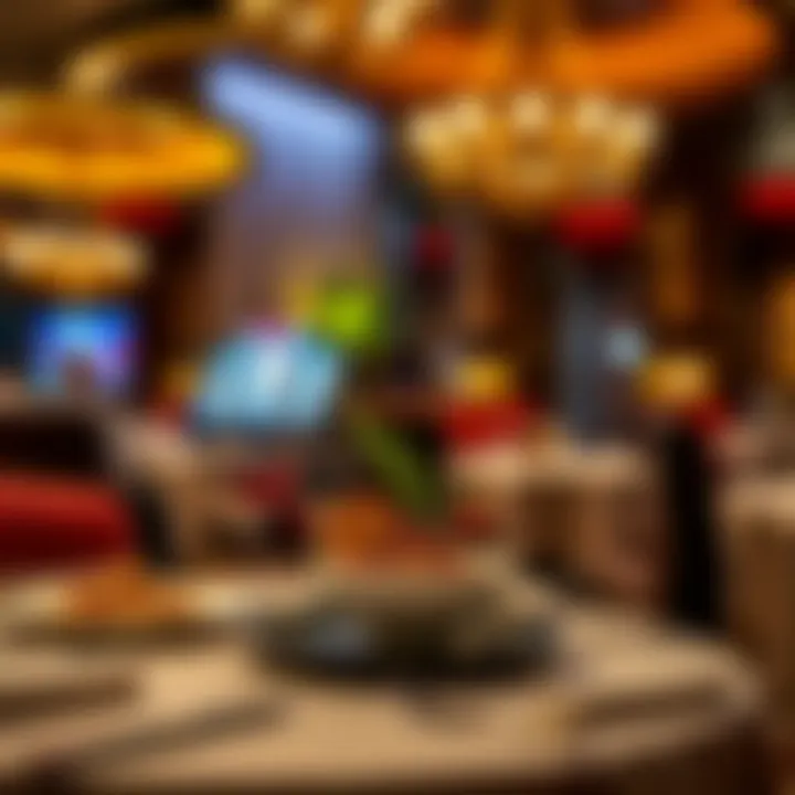 Gourmet dining experience at the hotel