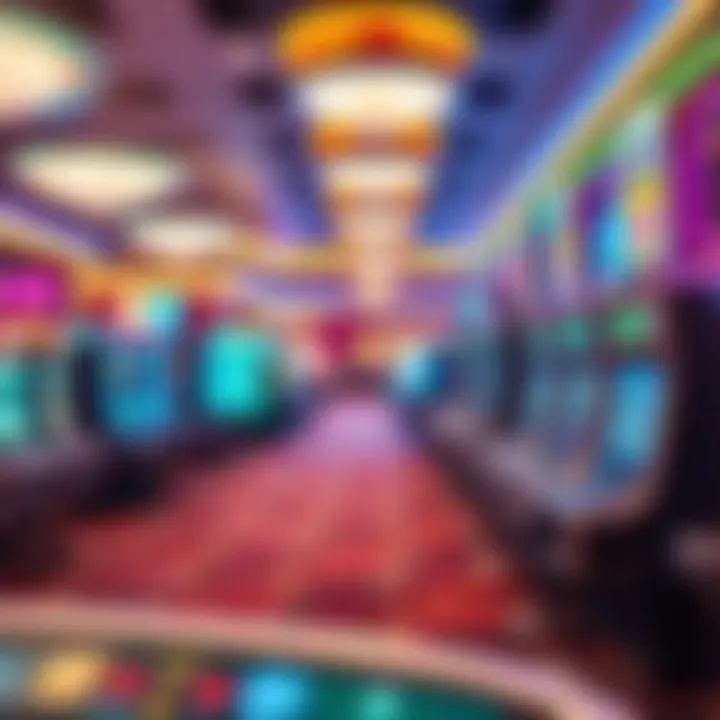 Vibrant gaming floor with diverse options