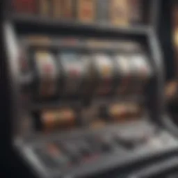 Visual representation of slot machine mechanics