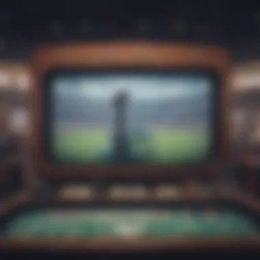 A digital display showing live Super Bowl odds and betting options in Las Vegas.