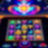 Mobile slot game interface showcasing vibrant graphics
