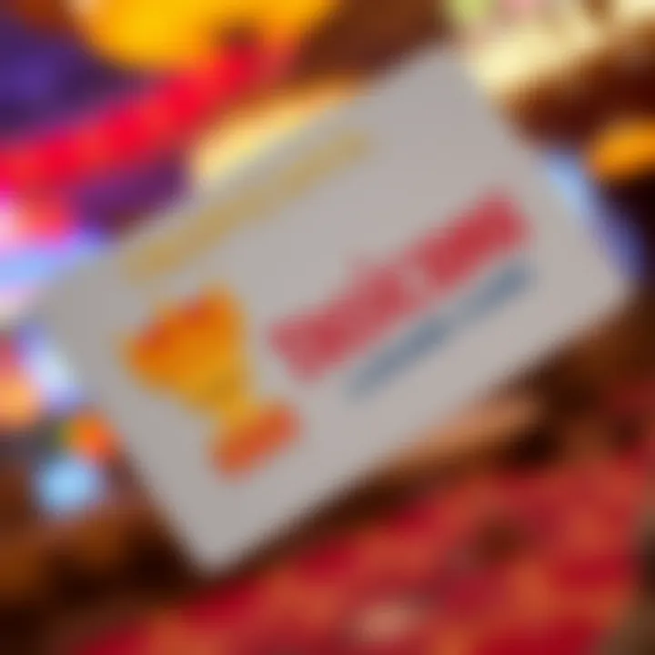 Close-up of the Tropicana Las Vegas Rewards Card showcasing its design.