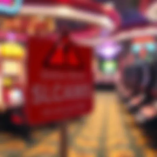 A warning sign symbolizing online scams