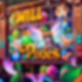 Colorful depiction of Wild Pixies Slot game graphics