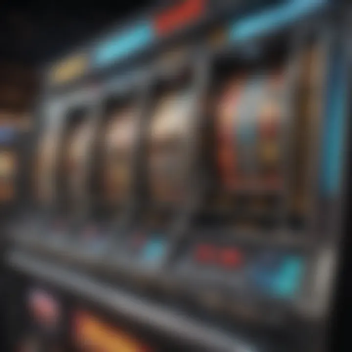 Technological advancements in slot machines illustrated through modern interfaces and features